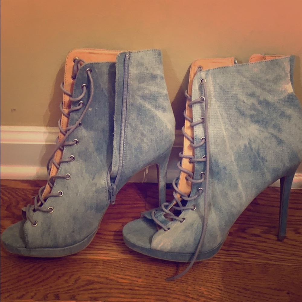 Denim Boots